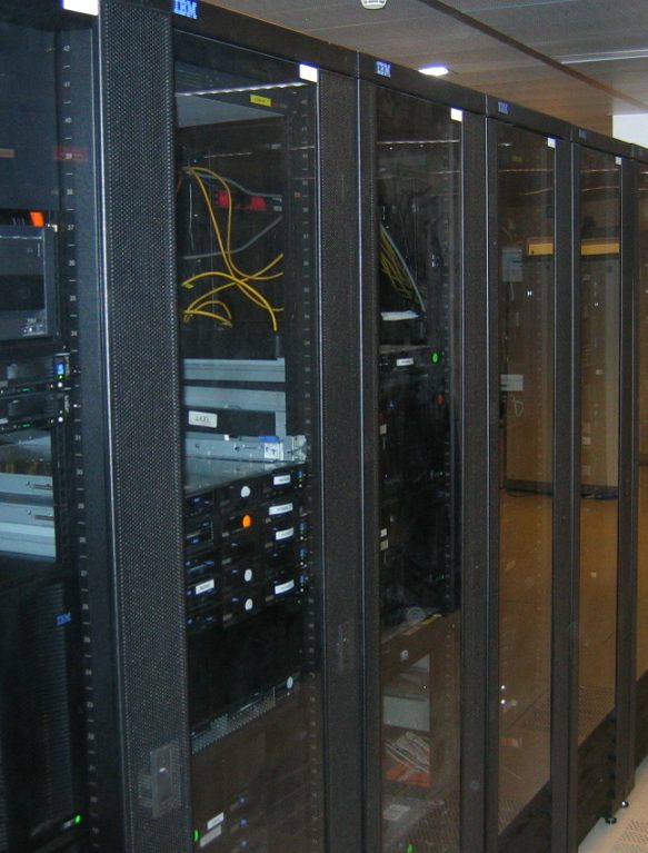 Server racks in a data centre
